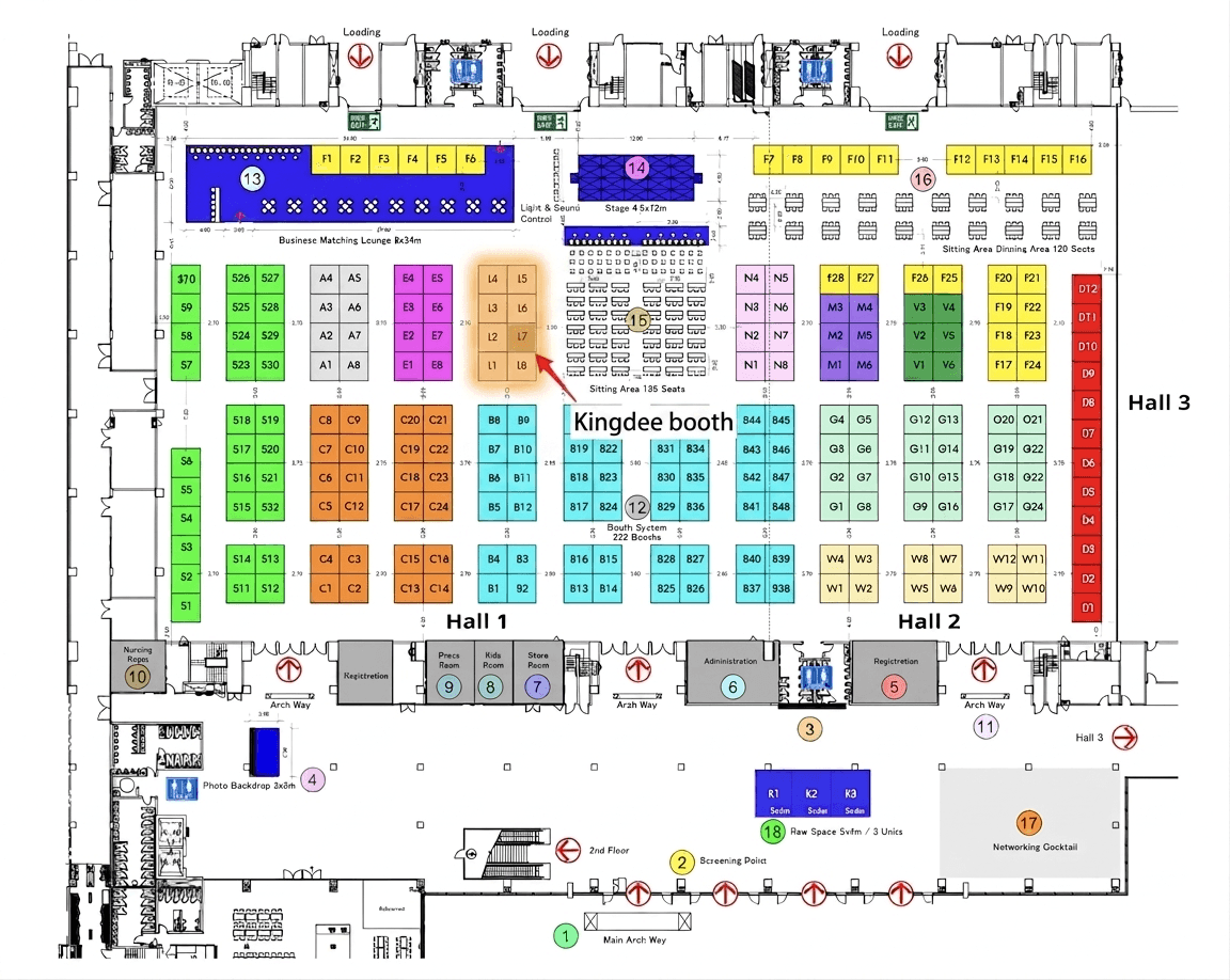ผังงาน — ตำแหน่งบูธ L7